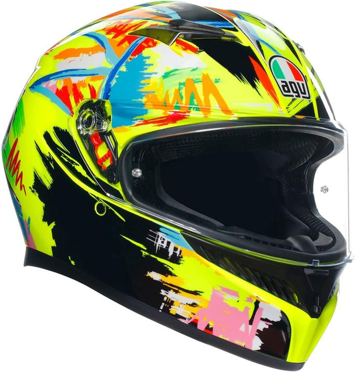 AGV K3 Rossi Winter Test 2019 Integralhelm (gelb/schwarz/blau) XS (53), XS (53)