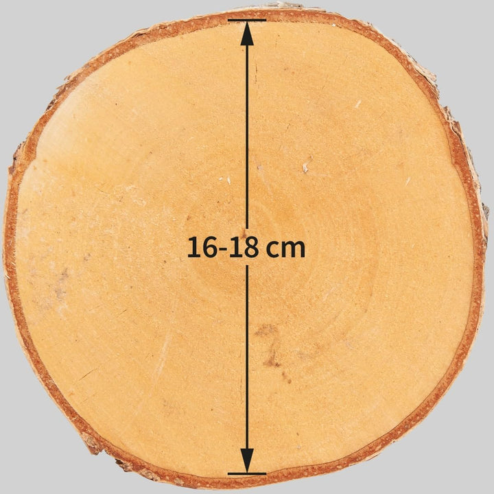matches21 HOME & HOBBY Holzscheiben zum Basteln oder Dekorieren - 5 Stück naturbelassene Baum-scheib
