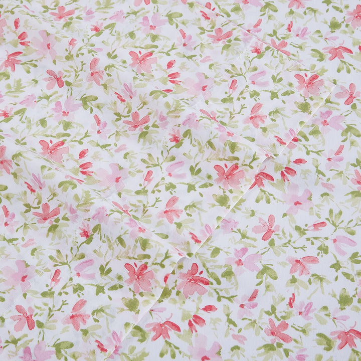 Laura Ashley - Doppelbettlaken, Baumwoll-Perkal-Bettwäsche-Set, knackige und Coole Heimdekoration (N