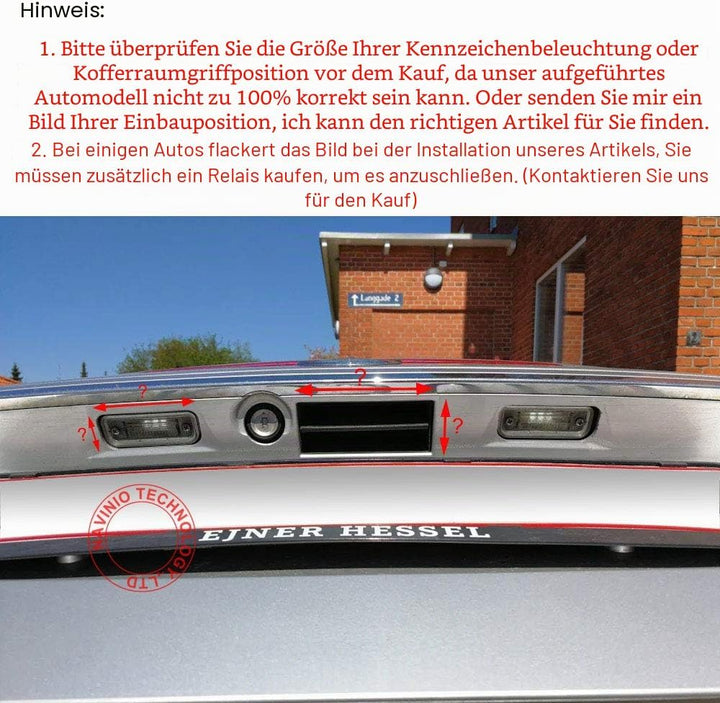 HD Nachtsicht Rückfahrkamera Ersatz für BMW Mini Cooper Kombi Limousine R55 R56/Convertible cabrio R