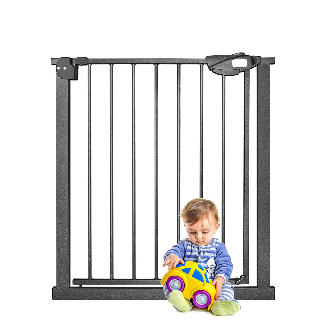 YARDIN Türschutzgitter Treppenschutzgitter ohne Bohren, 75-85cm Türgitter Baby Absperrgitter, Kinder