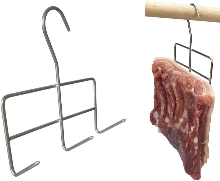 AlcoFermBrew Räucherhaken für Fleisch und Fisch (5 x Haken zum Räuchern Grosser Fleischstücke), 5 x