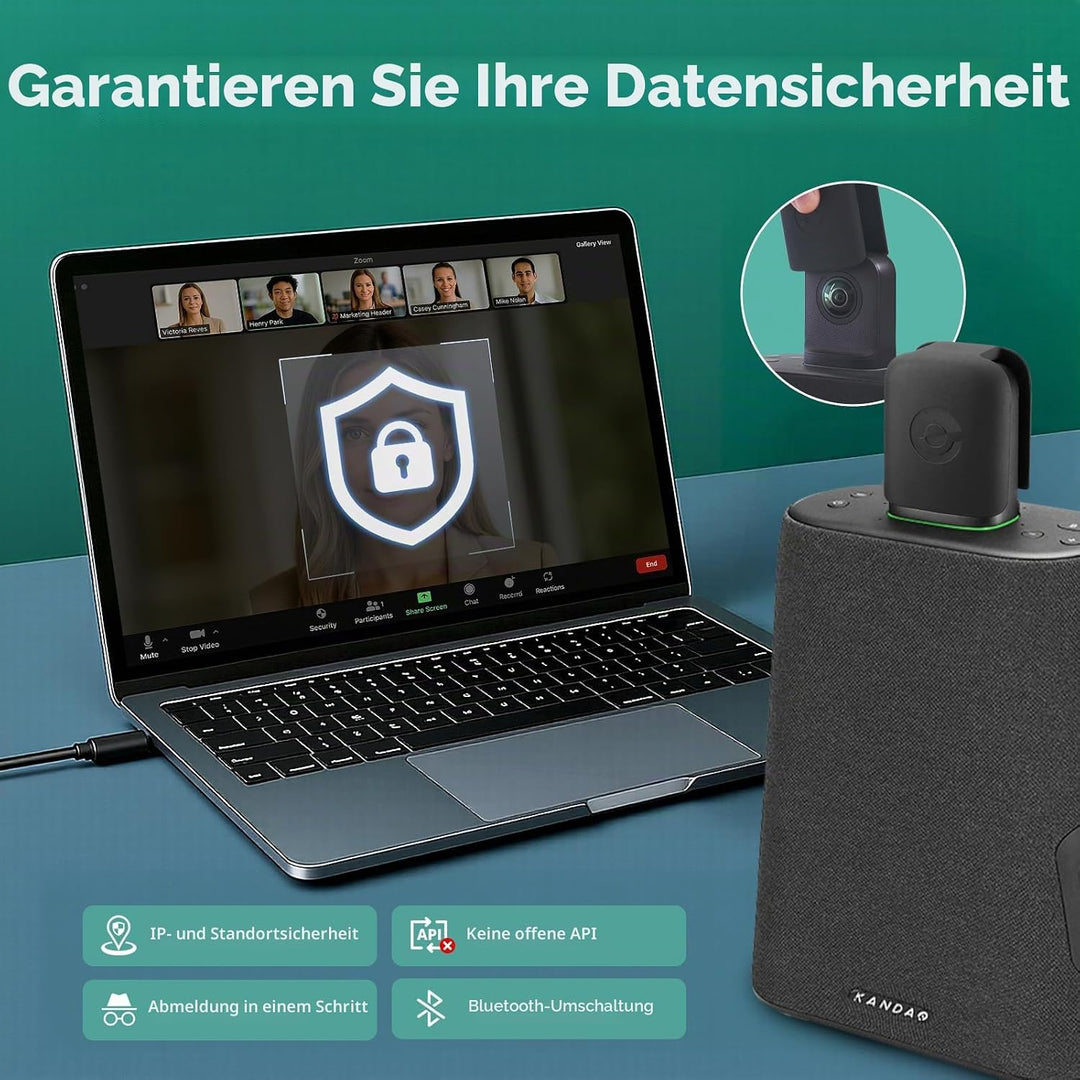 KanDao Meeting Ultra Standard - 4K-Videokonferenzkamera für PC/Mac, integriertes Android, AI-Mikrofo