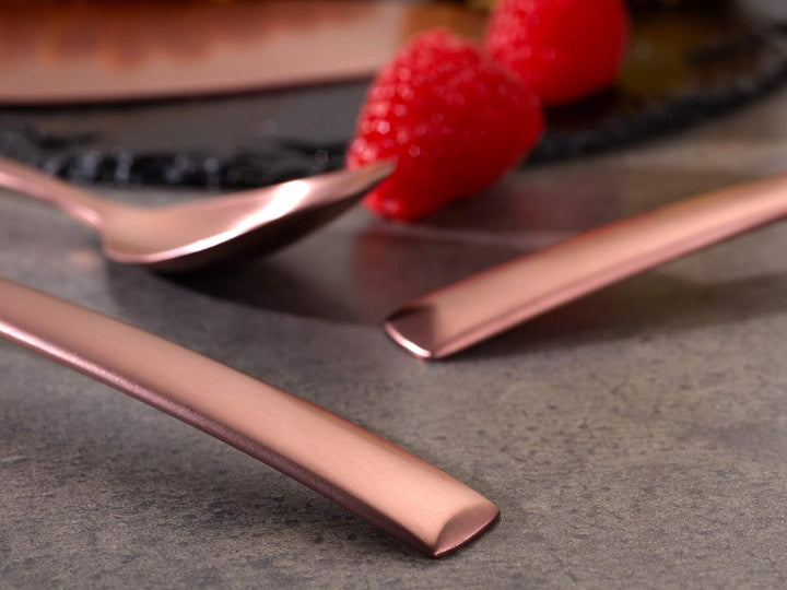 Echtwerk Tafelbesteck "Avelino" 30 teilig, Edelstahl 18/10, Bronze mattiert, 24, 5 x 4, 8 cm, 30 Ein