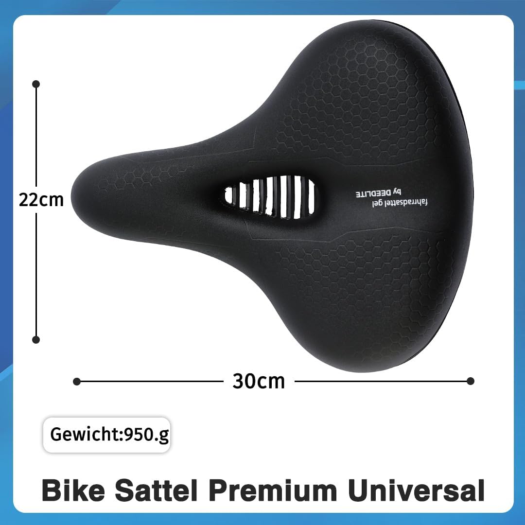 Deedlite Bike Sattel Premium Universal Sattel Pro 3.0 - Endlich Schmerzfrei Radfahren | Bequem Weich