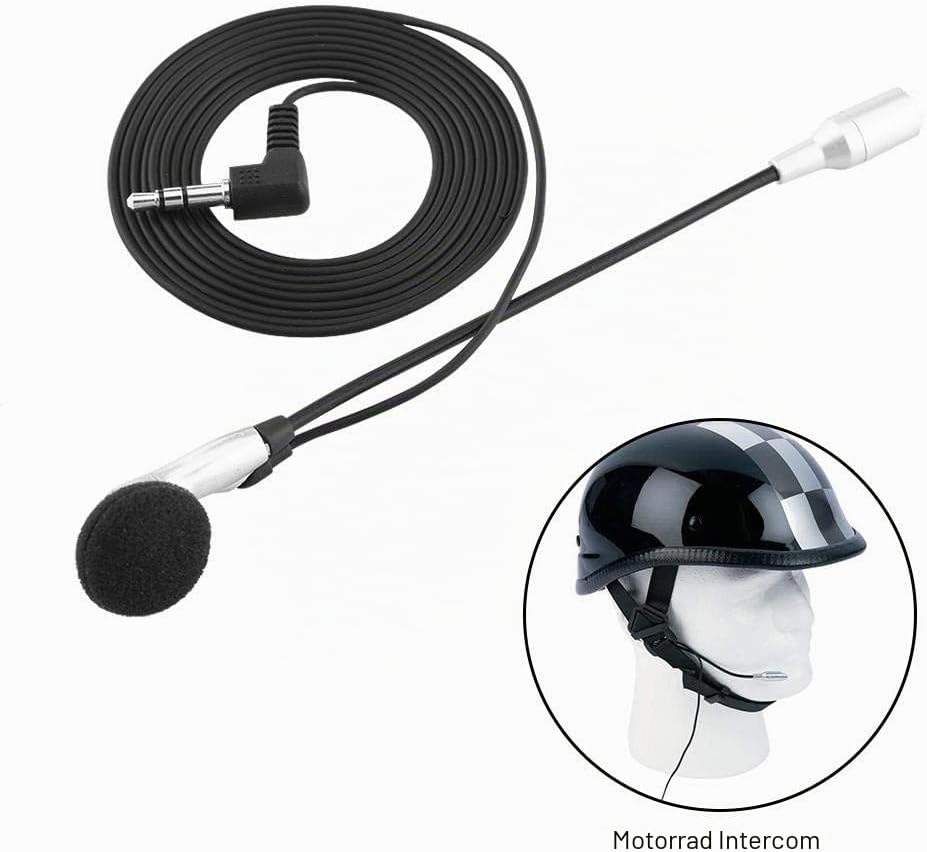 Keenso Motorradhelm Intercom Set, Gegensprechanlage Sprechanlage Helm-zu-Helm Kommunikationssystem