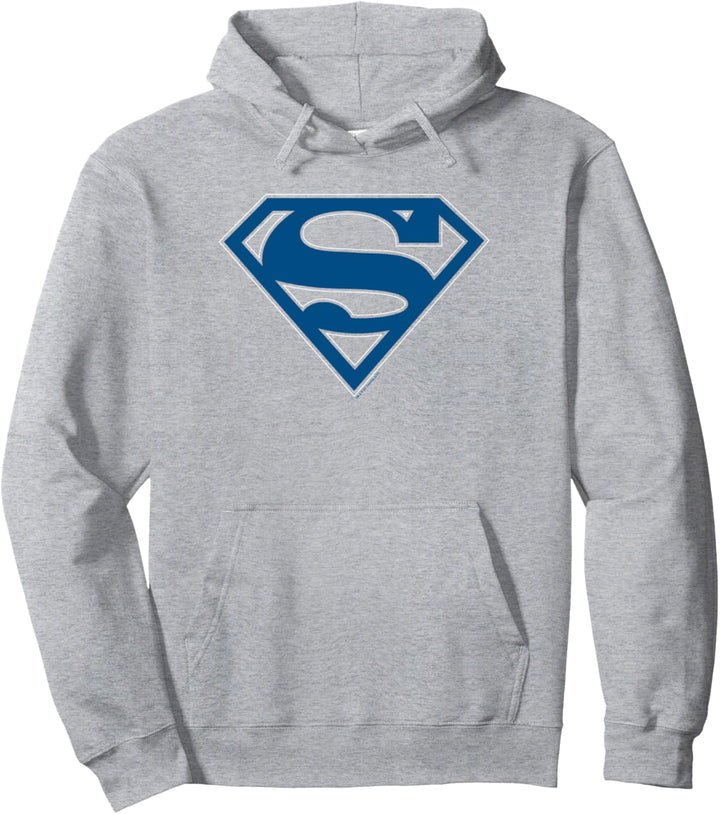 Superman Blue & White Shield Pullover Hoodie