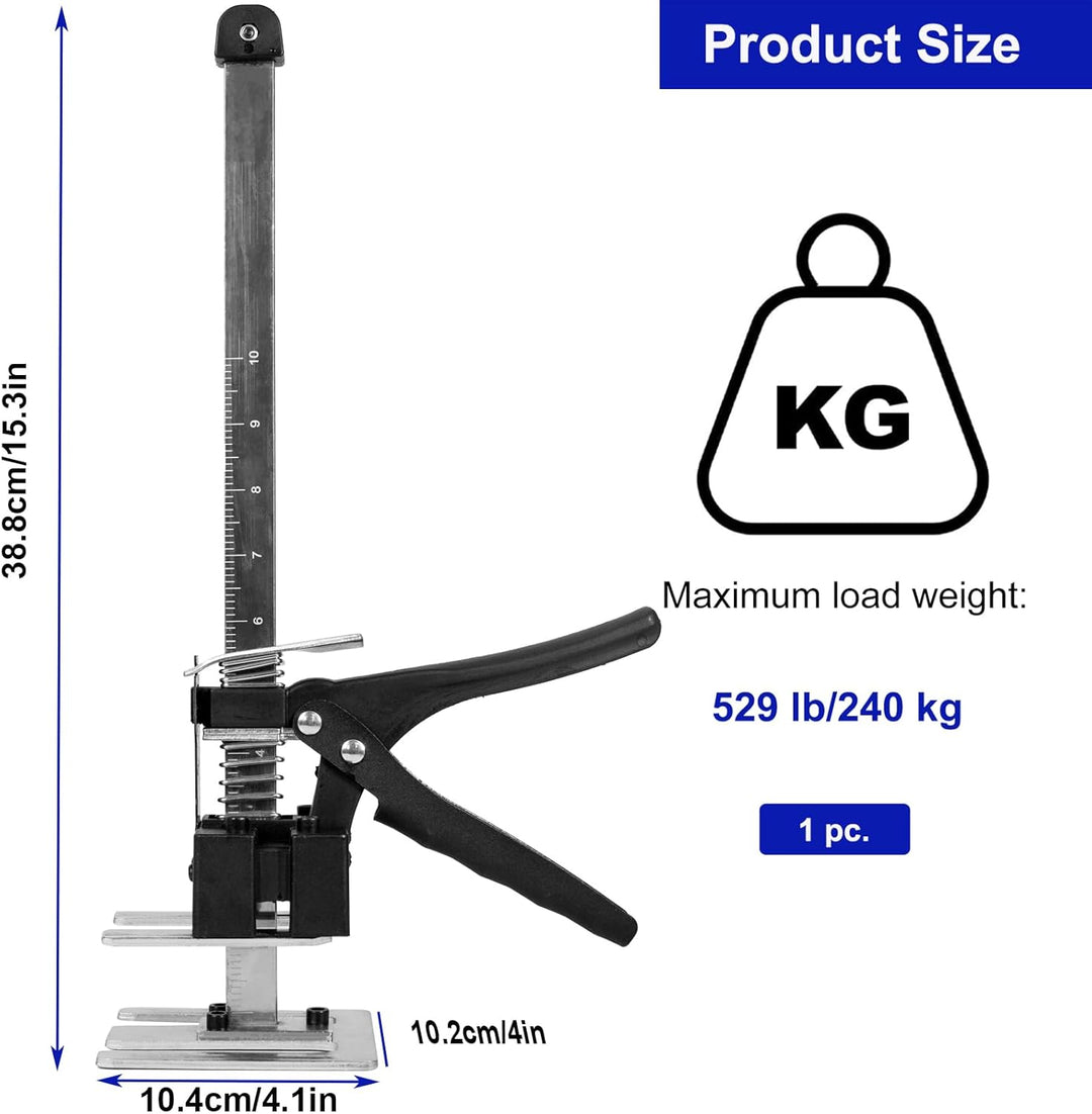 Arbeitssparende Armtürverwendung Plattenheber Schrankheber Klemmplatten-Nivelliersystem 529lb/240kg