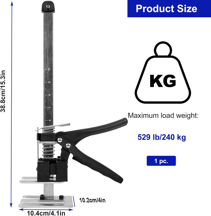 Arbeitssparende Armtürverwendung Plattenheber Schrankheber Klemmplatten-Nivelliersystem 529lb/240kg
