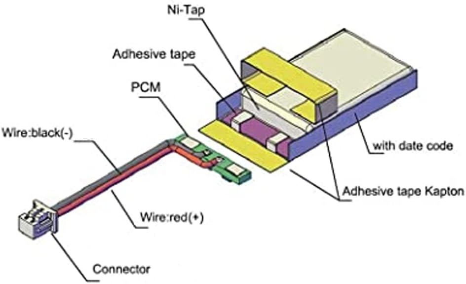 CR2450HR mit Kabel 3V Hochtemperatur mit Kabelknopfbatterie Reifendrucküberwachungssystem Batterie