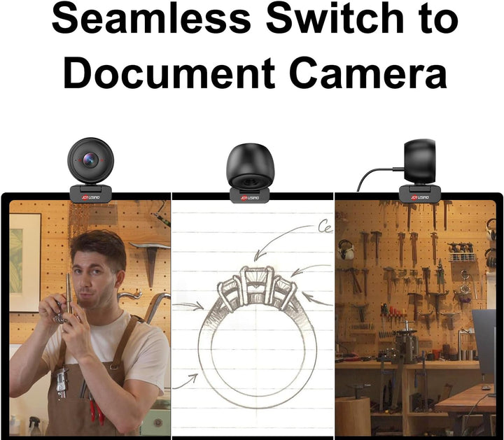 JOYUSING Flip600R 4K Streaming Webcam, Ultra 4K HD, Autofokus, PDAF, Geräuschunterdrückungsmikrofone