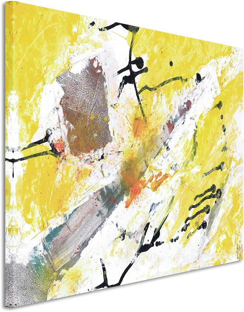 Paul Sinus Art 120x80cm Leinwandbild Leinwanddruck Kunstdruck Wandbild grün weiss schwarz Striche