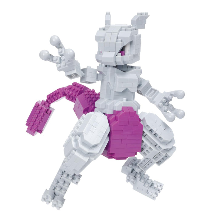 Bandai - Nanoblock - Pokémon Figur Mewtwo - Mini-Figur Bausteinen - Konstruktionsspielzeug Mini-Baus