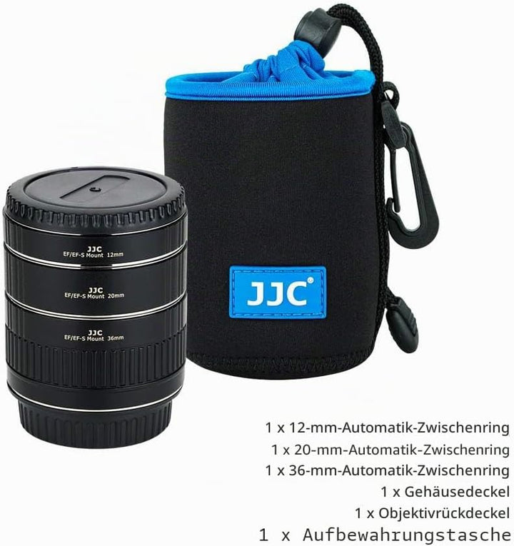 JJC AF Autofokus Zwischenringe 12/20/36MM für Canon EF/EF-S Mount EOS 850D 800D 760D 750D 700D 250D
