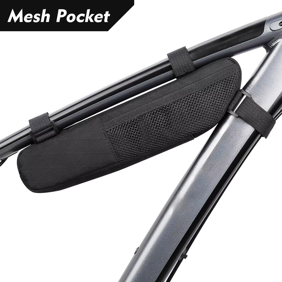 ROTTO Fahrrad Rahmentasche Wasserdicht Dreieck Tasche unter Oberrohr mit Mesh-Tasche 1.2L für MTB Eb
