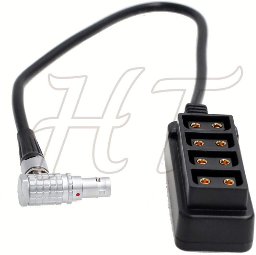 HangTon Right Angle 0B 2 Pin D-Tap 4 Port Outlet Power Splitter Adapter 24 Zoll für ARRI Alexa RED D