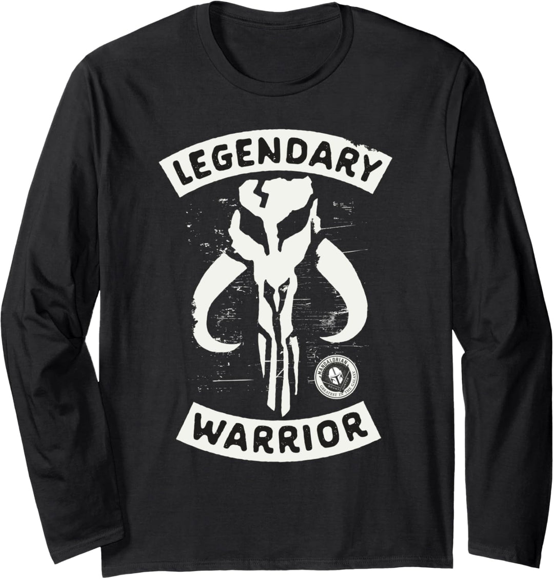 Star Wars The Mandalorian Skull Legendary Warrior Langarmshirt