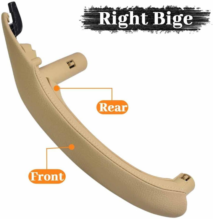 Hacreyatu Beige Leder Türgriff Links Rechts Innengriff Für B-MW X3 X4 F25 F26 2010-2016 (1 x Rechts)