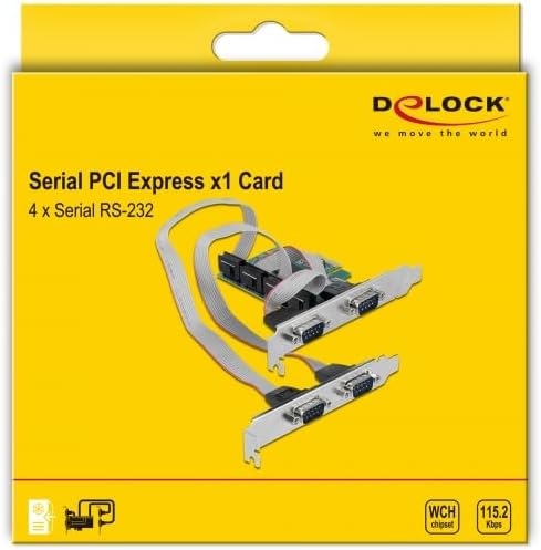 Delock 90410 PCI Express Karte zu 4 x Seriell RS-232