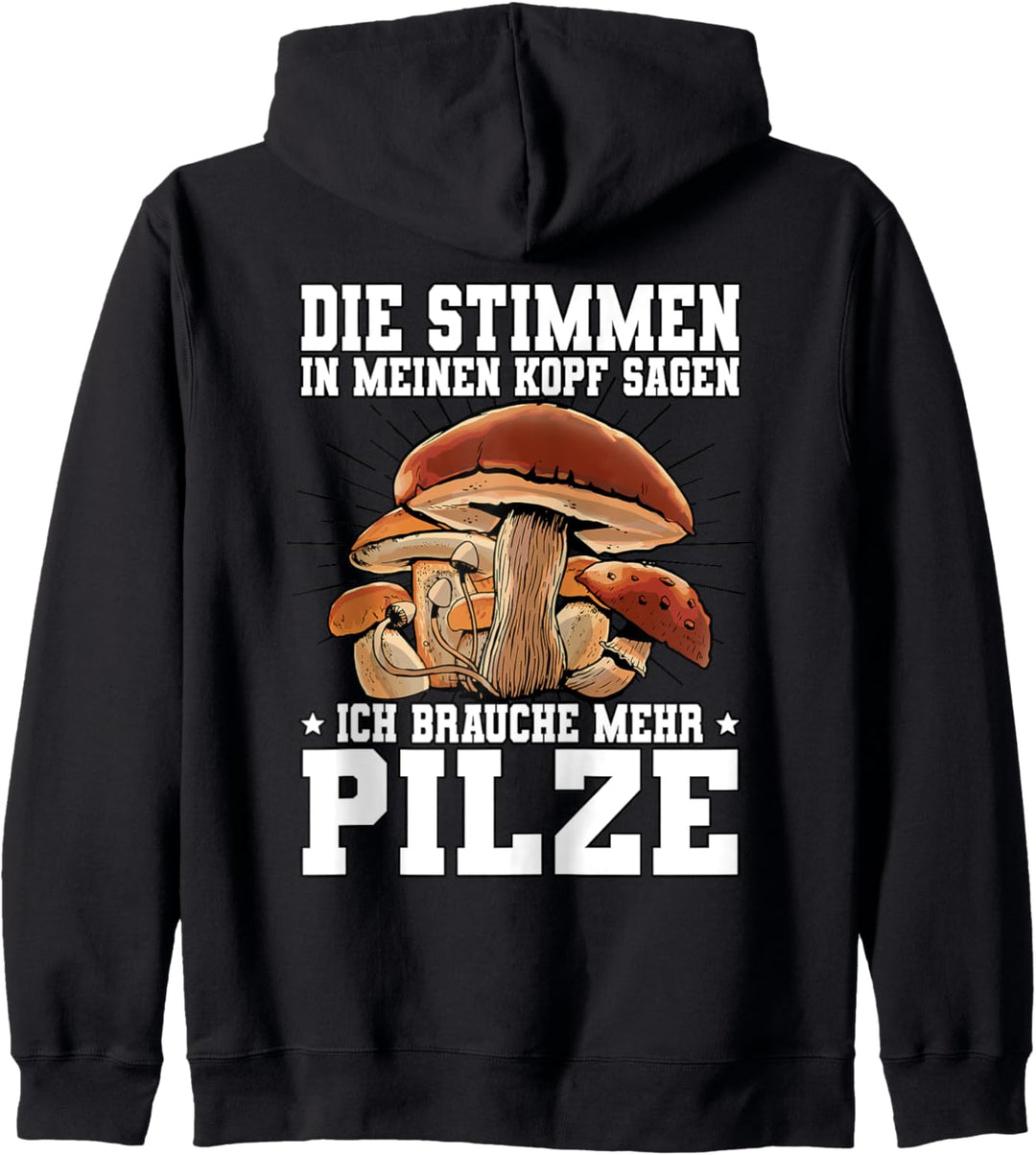 Pilzsammler Pilz Sucher Kapuzenjacke