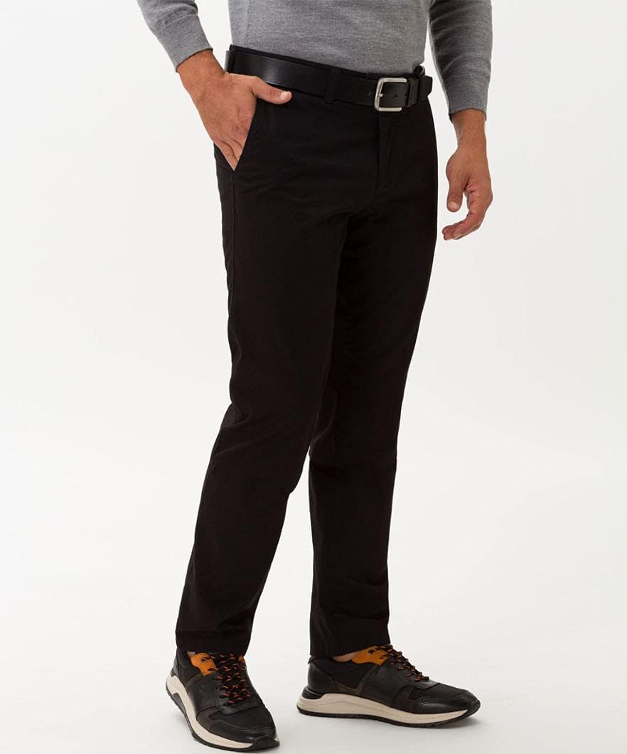 EUREX Herren Hose Jim Luxury Cotton Chino 33W / 30L Perma Black, 33W / 30L Perma Black