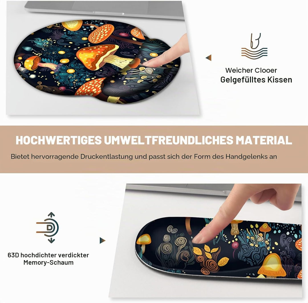 Gaming-Mauspad, grosse Schreibtischunterlage, niedlicher Schreibtischunterlage, 4-in-1 XXL-Mauspad +