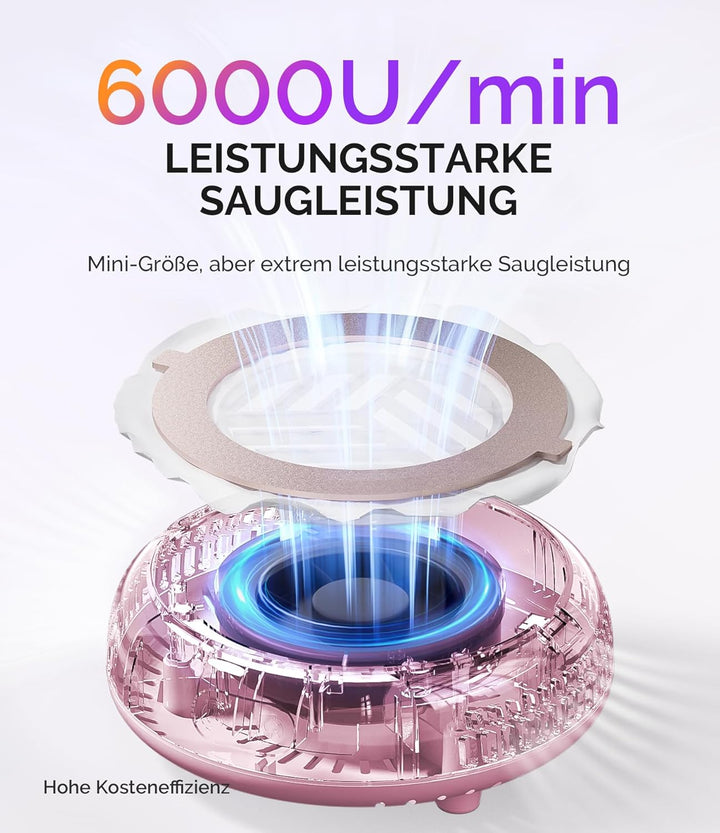 MelodySusie Pocket Nagelstaubsauger HProA, 6000RPM Leistungsstarke Staubabsaugung Nägel für Maniküre