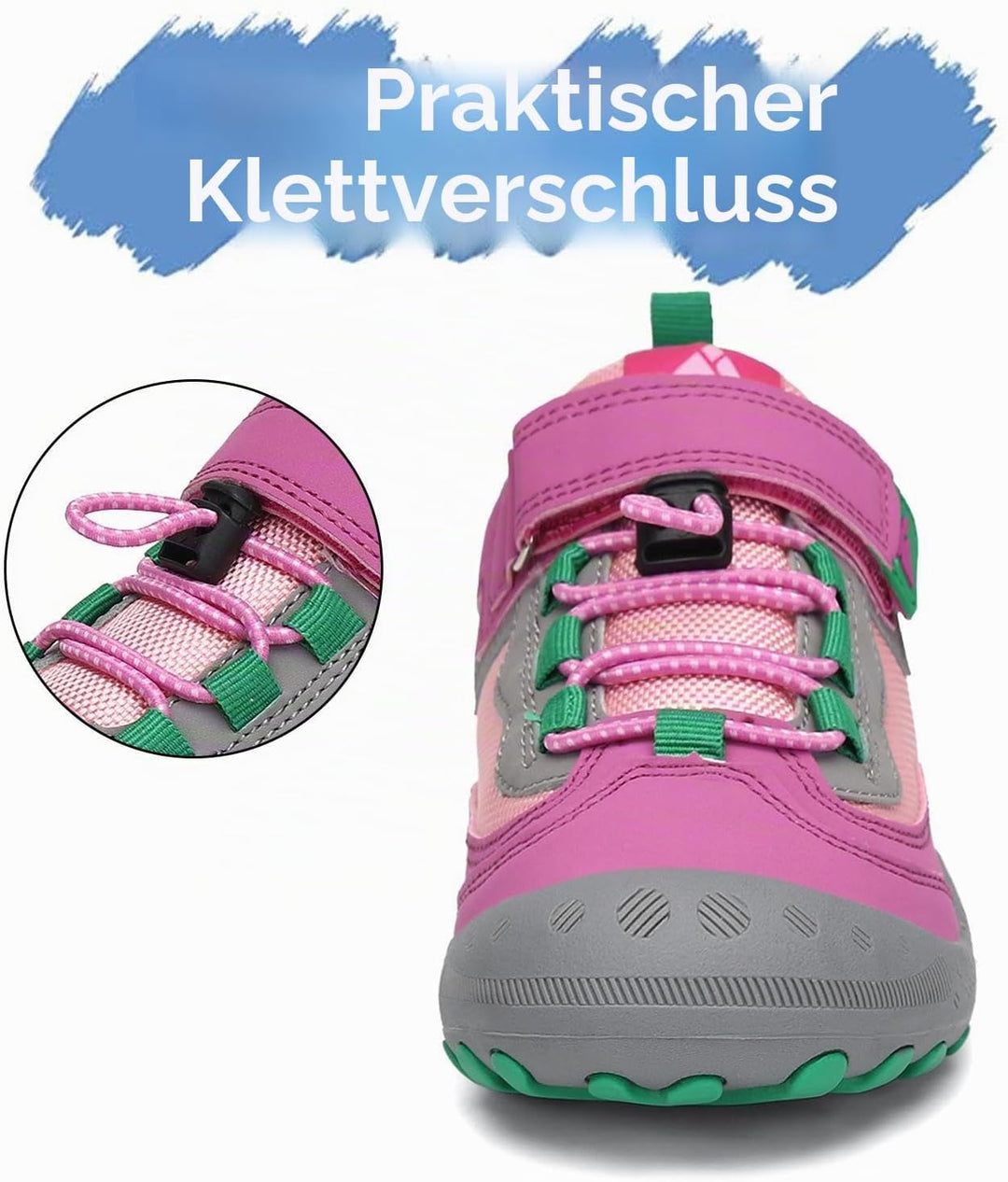 Mishansha Jungen Mädchen Wanderschuhe rutschfest Walkingschuhe Weich Flexibel Stabil Fitnessschuhe F
