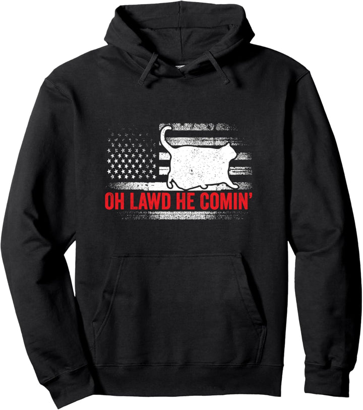 Chonk Meme Cat Oh Lawn Er kommt“ Pullover Hoodie