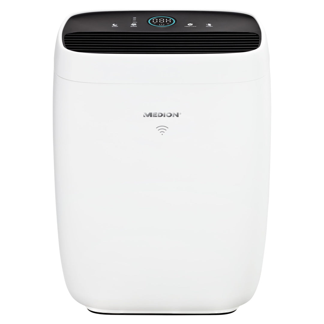 MEDION Luftreiniger mit App Steuerung (HEPA 14 Filter, Smart, reduziert Aerosole Pollen Staub Tierha