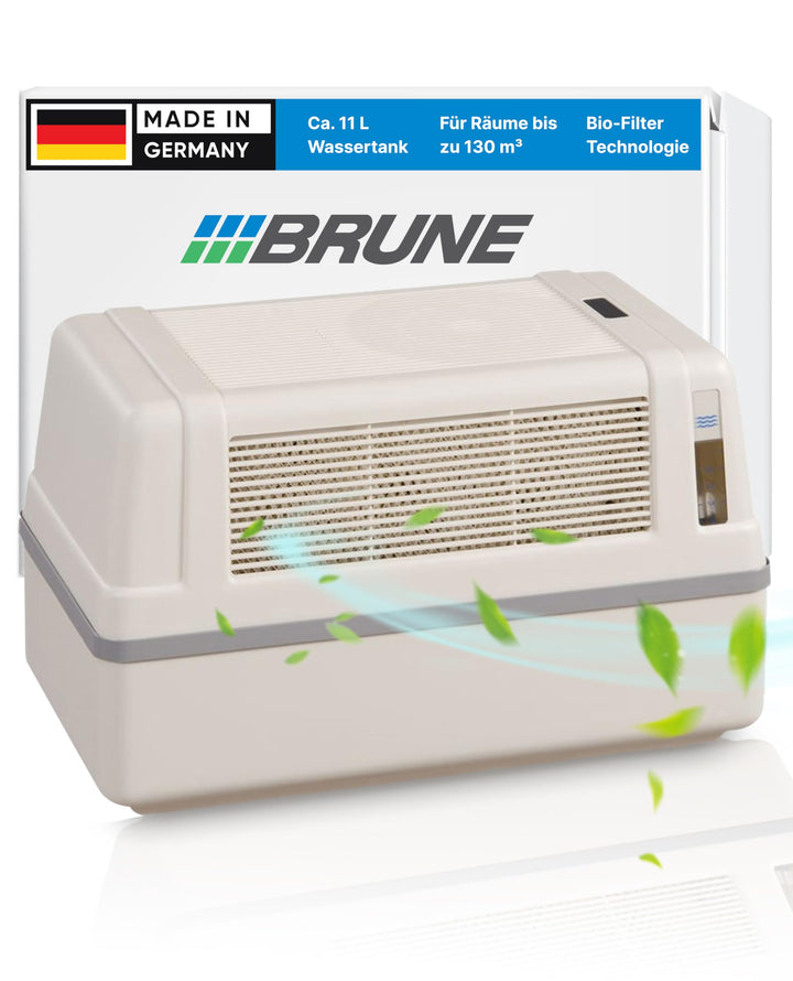 BRUNE Lufbefeuchter B 120 - Für Räume bis 130 m³ - Verdunstung mit Filter für gesundes Raumklima - 1