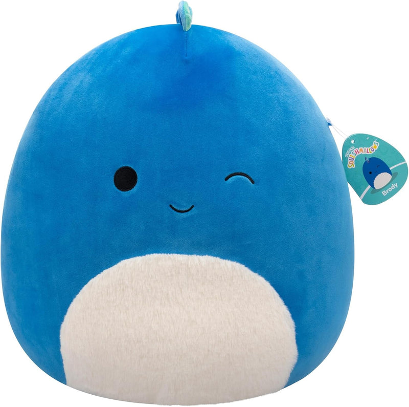 Squishmallows SQCR06633 - Brody der Dino 40 cm, offizielles Kelly Toys Plüsch, superweiches Kuschelt