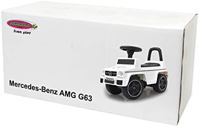 JAMARA 460403 Rutscher Mercedes-Benz AMG G63 Kippschutz, Kofferraum unter Sitzfläche, Schub-und Halt