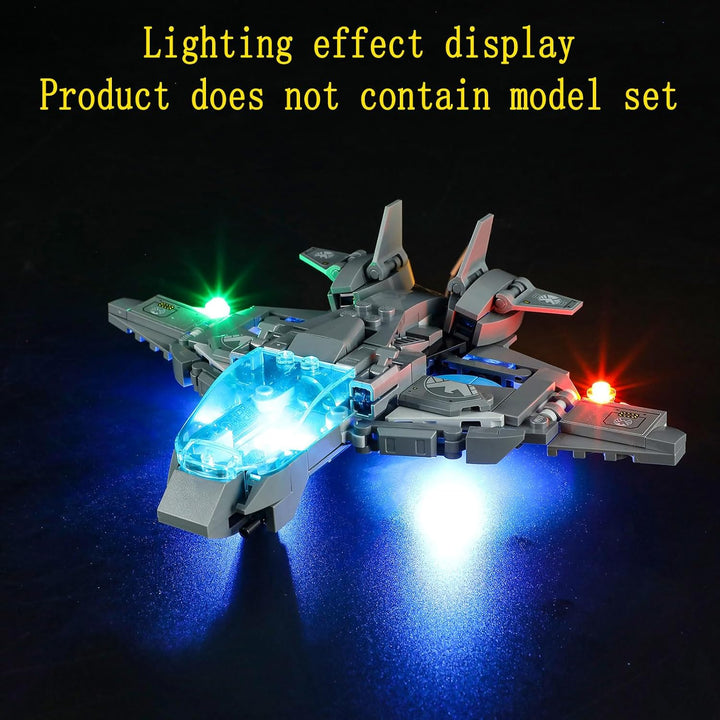 GEAMENT LED Licht-Set Kompatibel mit Lego Avengers Tower 76269 (Modell-Set Nicht enthalten)