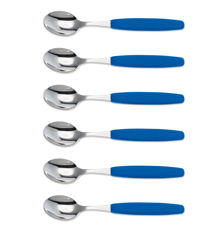 6er Set Giesser Messer Besteck Teelöffel Kaffeelöffel Löffel klein Rostfreier Stahl, Ergonomischer G