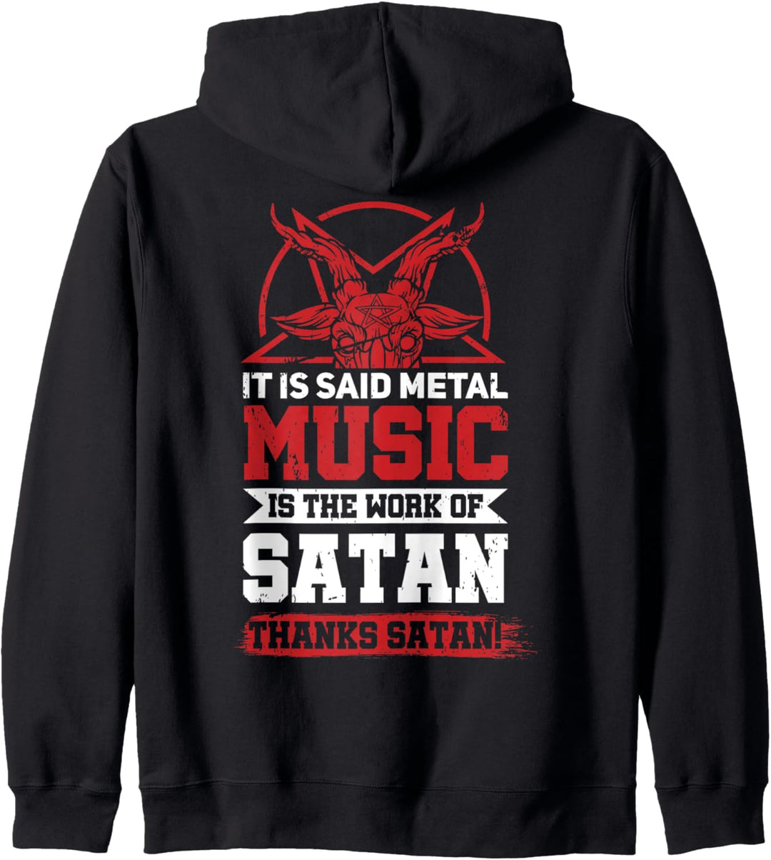 Heavy Metal Und Goth Metaller Satan Kapuzenjacke