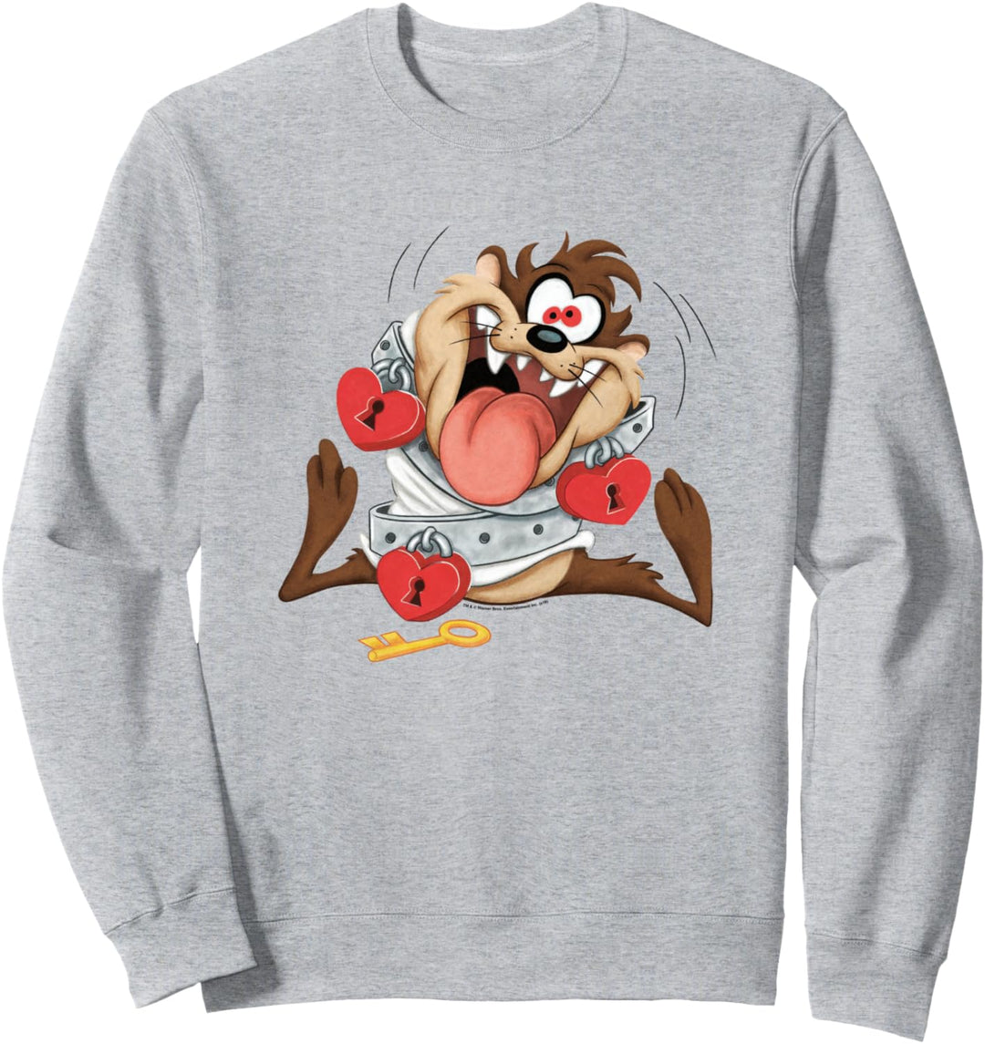 Looney Tunes Taz Love Locked Valentine's Day Sweatshirt