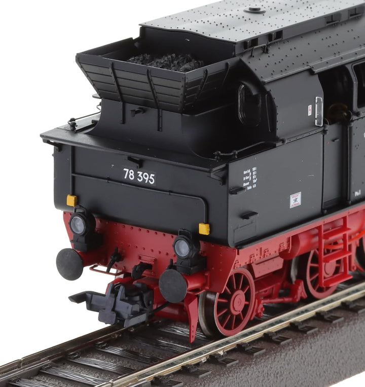 ESU 31184 H0 Dampflok 78 395, DR, Ep. III, DC+AC-Sound, Modellbahnlokomotive, Schwarz, für Erwachsen