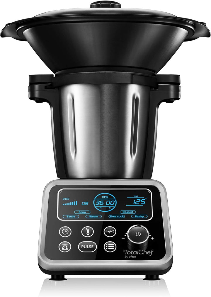 Ufesa Totalchef RK5 Küchenmaschine mit mehreren Kochprogrammen, 1700 W Leistung, LCD-Display, Kanne