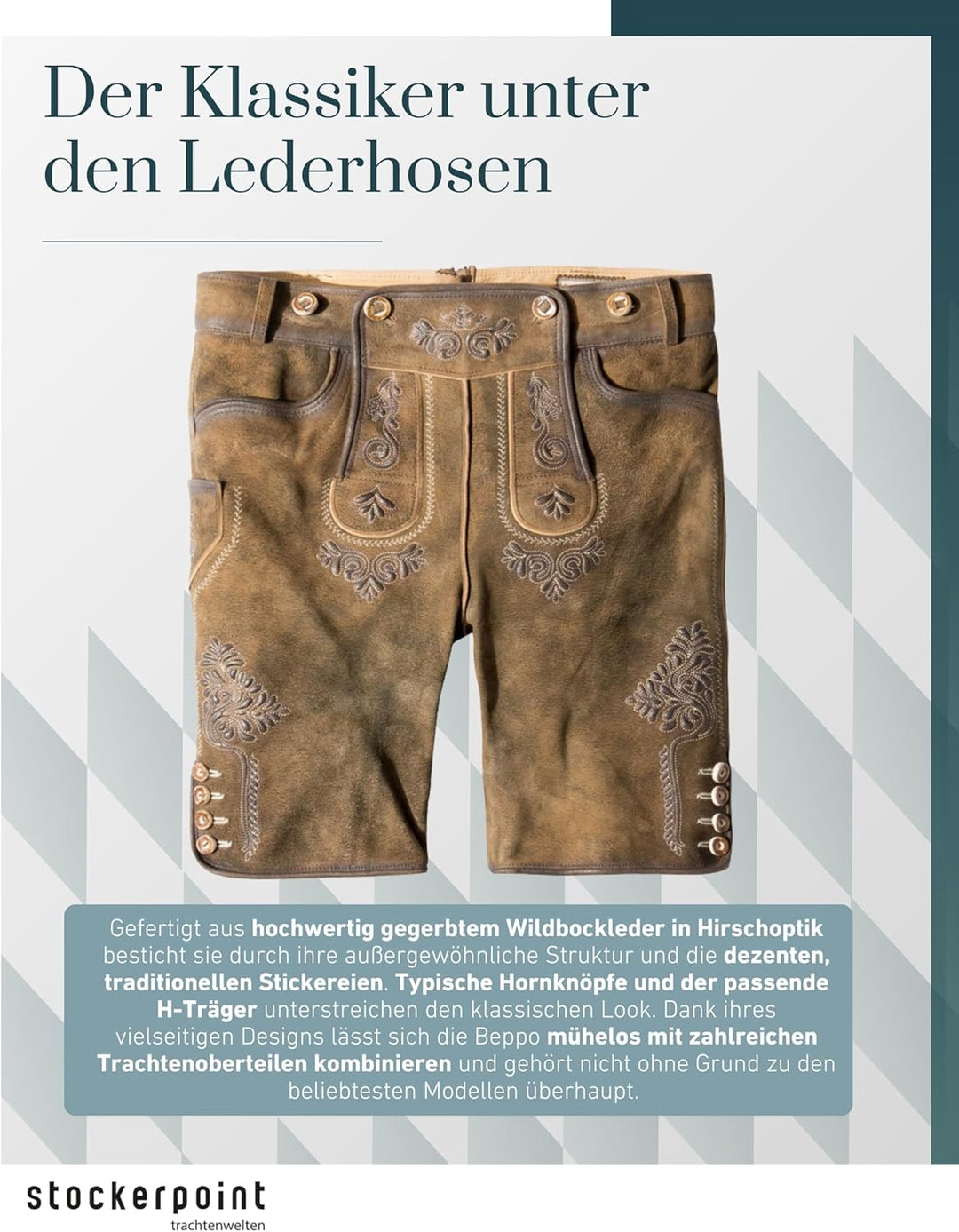 Stockerpoint Herren Hose 50 Havanna Gespeckt, 50 Havanna Gespeckt