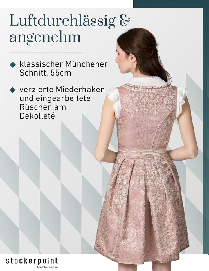 Stockerpoint Damen Noelia Kleid 38 Altrosa, 38 Altrosa
