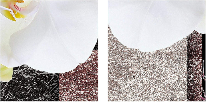 Runa Art - Bilder Blumen Orchidee 200 x 100 cm 5 Teilig XXL Wanddekoration Design Rosa 009351c