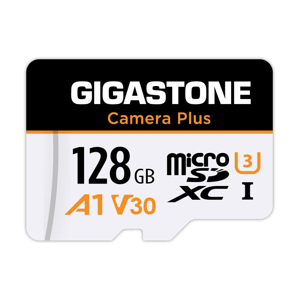 [GIGASTONE] 128GB Micro-SD-Karte, Kamera Plus, Action-Kamera, Sportkamera, Hochgeschwindigkeit 100 M