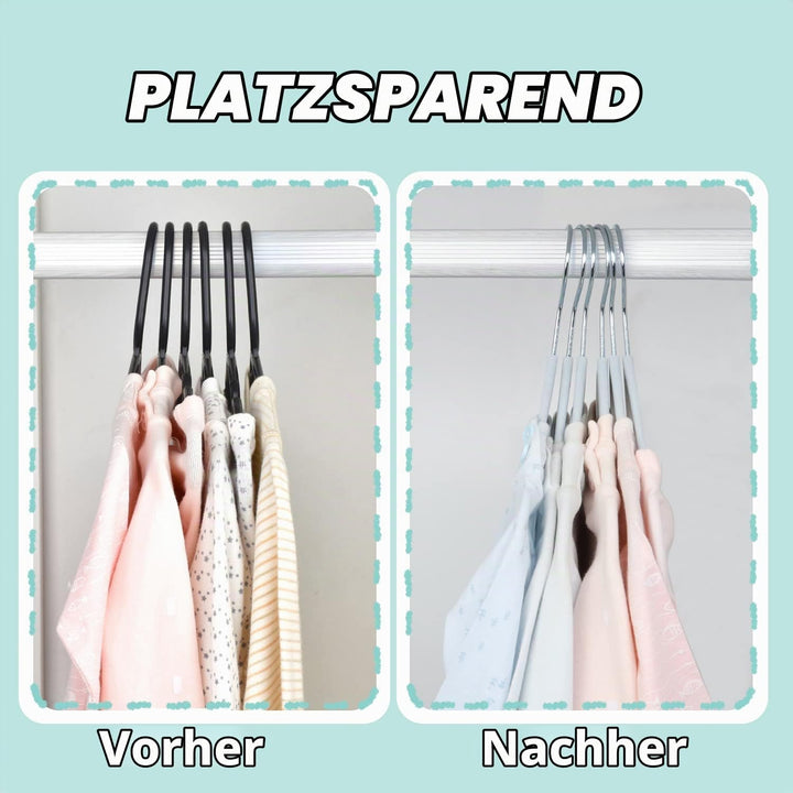 MangoKit 30 Pack Baby Anti-Rutsch-Samt Kleiderbügel, Säuglings- und Kleinkinderbügel, Ultra-schlanke