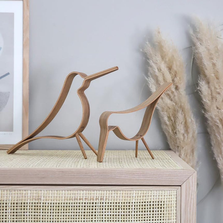 Cooee Design Skulptur Dekoobjekt, Black Stained Oak, 31cm