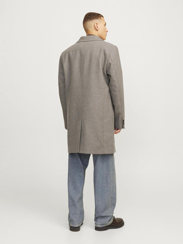 JACK &amp; JONES Herren Jjemorrison Wool Coat Sn Wollmantel XS Greige, XS Greige