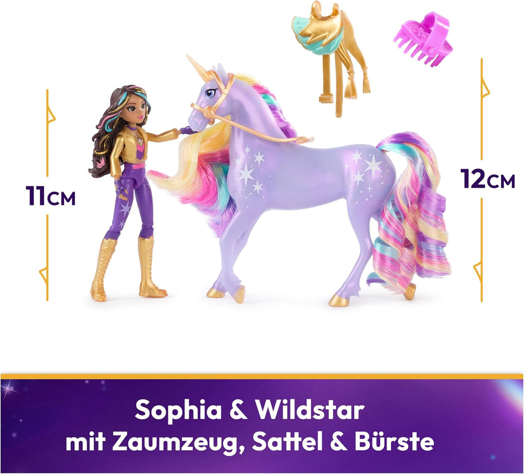Unicorn Academy Sophia und Einhorn Wildstar Set - ca. 12 cm grosse Originalfiguren zur beliebten Net