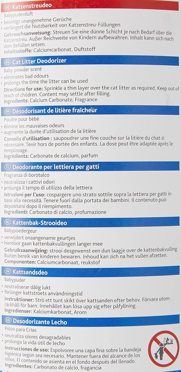 Trixie 42406 Simple'n'Clean Katzenstreudeo, Babypuderduft, 750 g (Packung mit 2) 750 g (2er Pack), 7