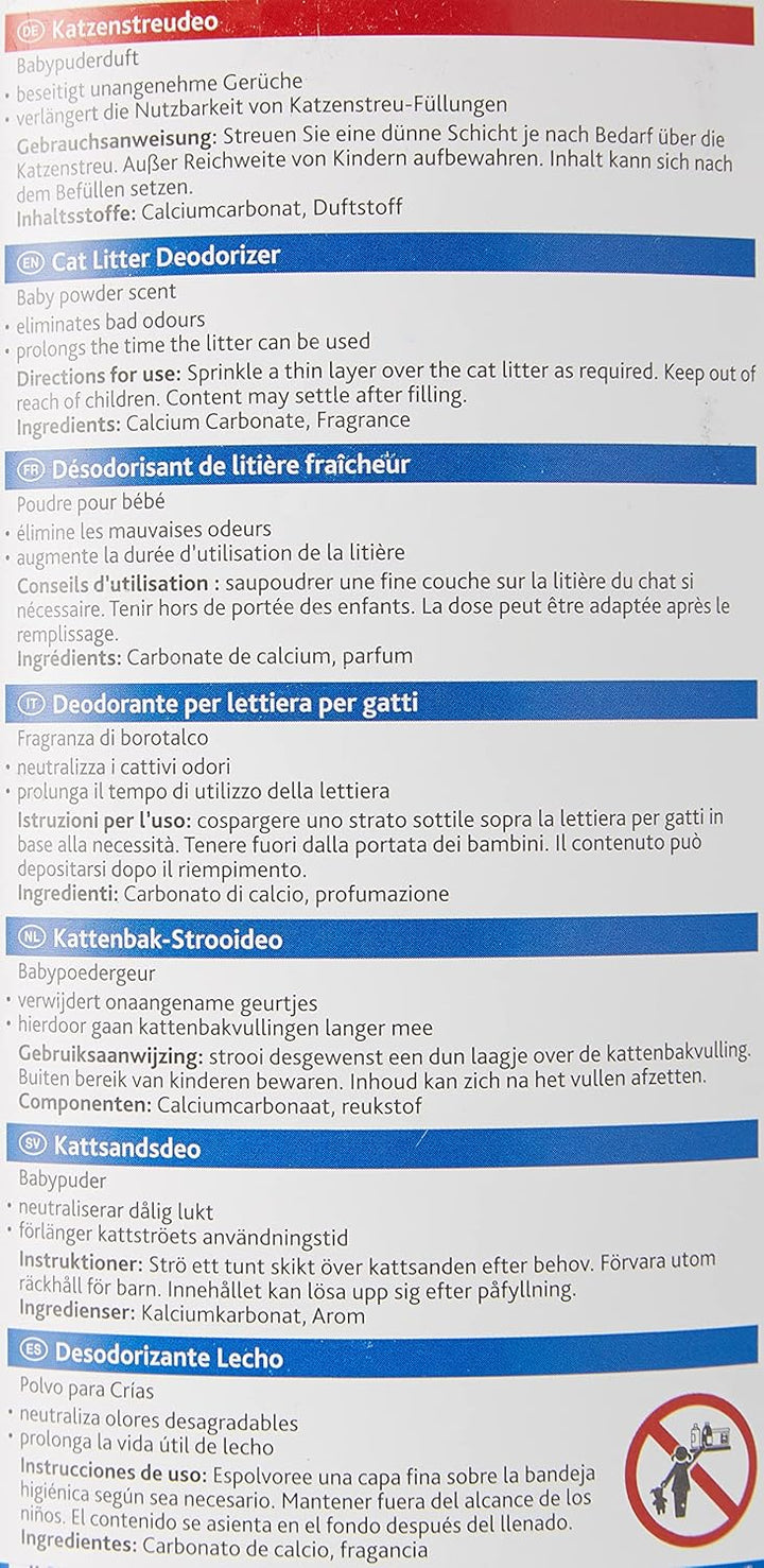 Trixie 42406 Simple'n'Clean Katzenstreudeo, Babypuderduft, 750 g (Packung mit 2) 750 g (2er Pack), 7