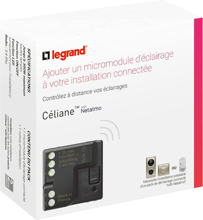 Legrand 64888 Celiane with Netatmo Mikromodul, On/Off-Anschluss, Weiss